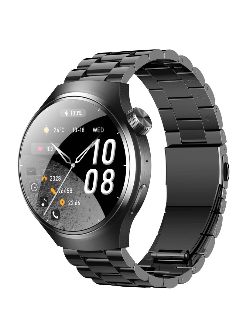 كالوبي ساعة  Watch 4 PRO الذكية الجديدة والرائعة شبيهة ساعة هواوي شاشة كاملة عالية الدقة بخاصية الشحن اللاسلكي - اسود - Image 5